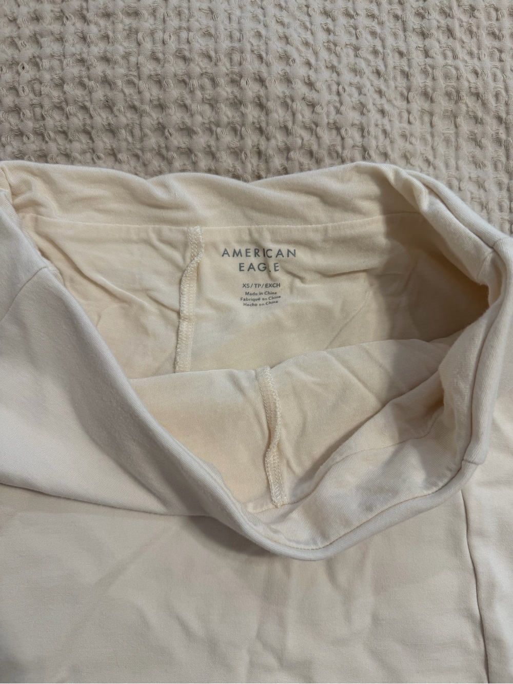 American Eagle Outfitters Cream A-Line Mini Skirt - Picture 2 of 3